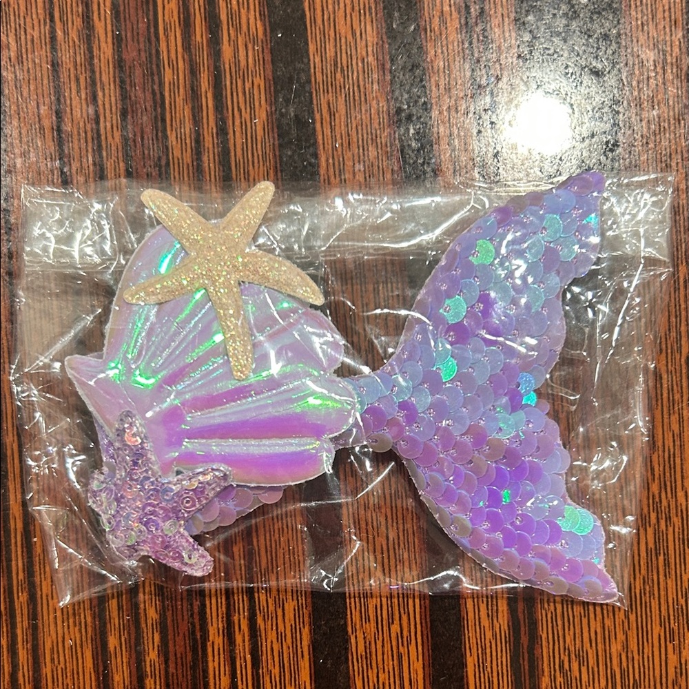 Mermaid Tail and Starfish Hair clip